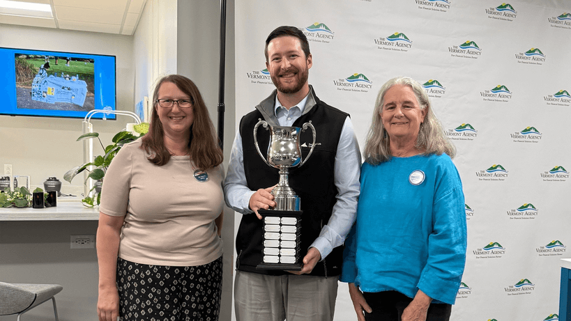 Vermont Agency Foundation $500 donation check to Vermont AMBUCS, September 2025