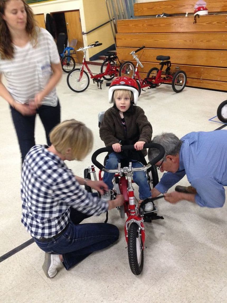 "We couldn't believe just what this bike could do for her."