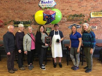 Martone's Market customers and Vermont AMBUCS volunteers